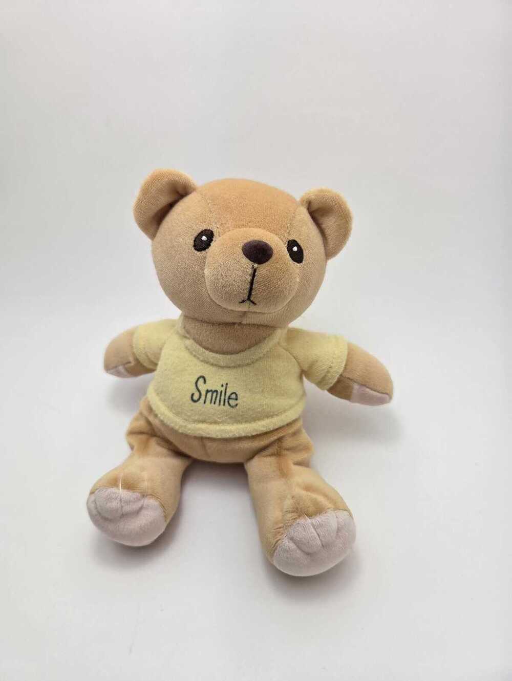 Vintage Cherished Teddies Smile Bear, Yellow Shirt (6 inch)